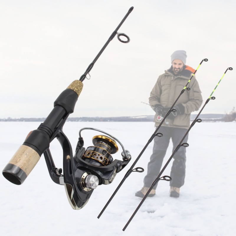 Ice Fishing Tip Up - 60cm 2 dicas haste carretel combos