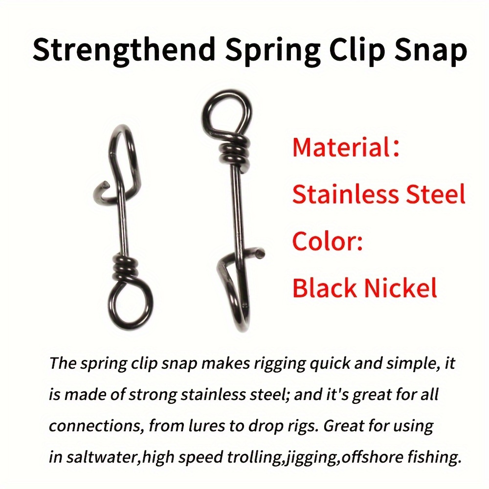 50 Peças de Clipes de Mola de  - Fishing Equipment Cheap avaliação e preço