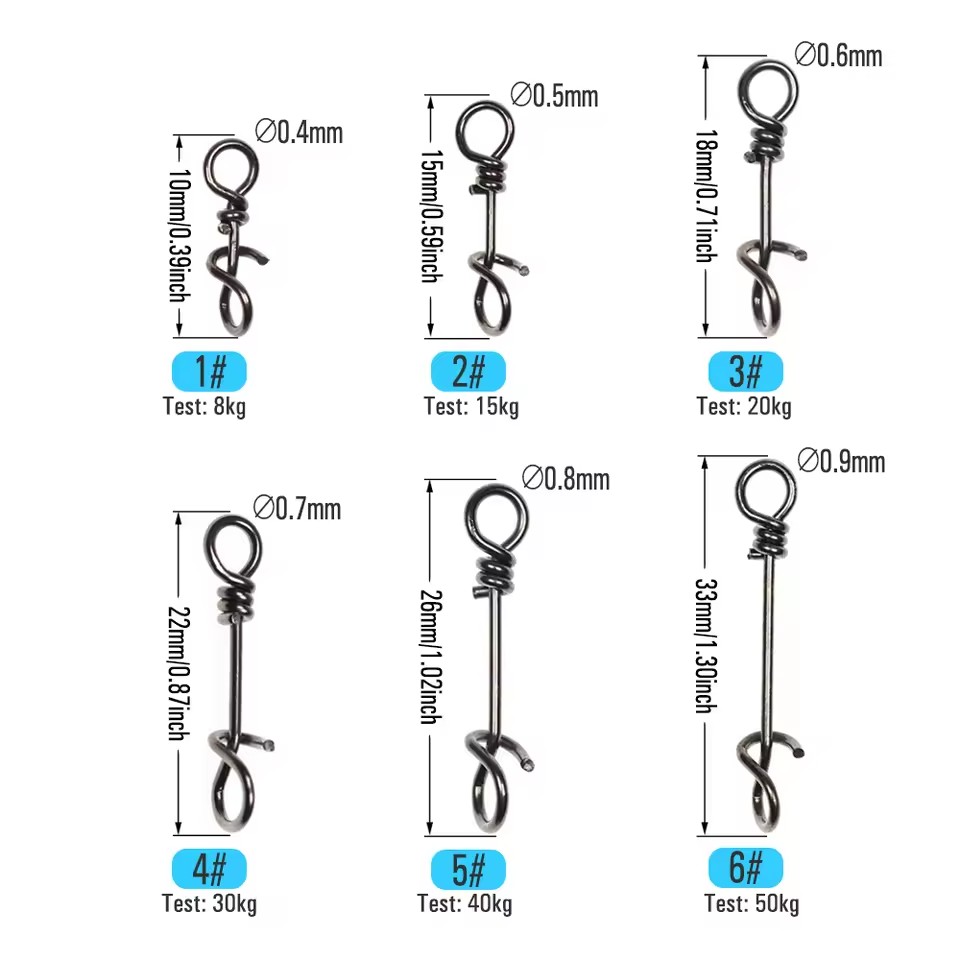 50 Peças de Clipes de Mola de  - Fishing Equipment Cheap avaliação e preço