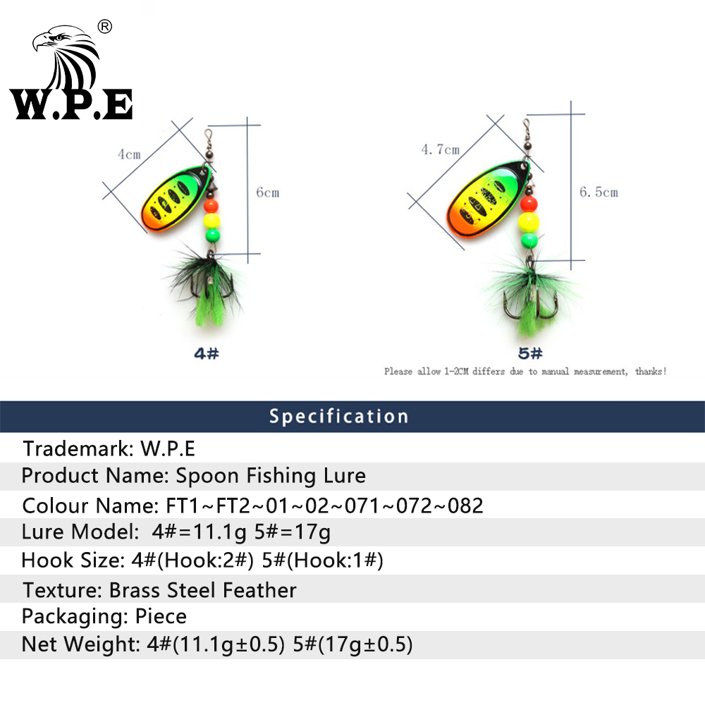 W. p. e.-tipo colher isca dura - Fishing Equipment Brands avaliação e preço