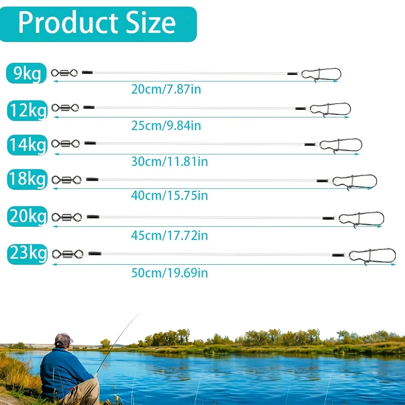 15 peças de Linha Fluorocarbon - Ice Fishing Tip Up avaliação e preço
